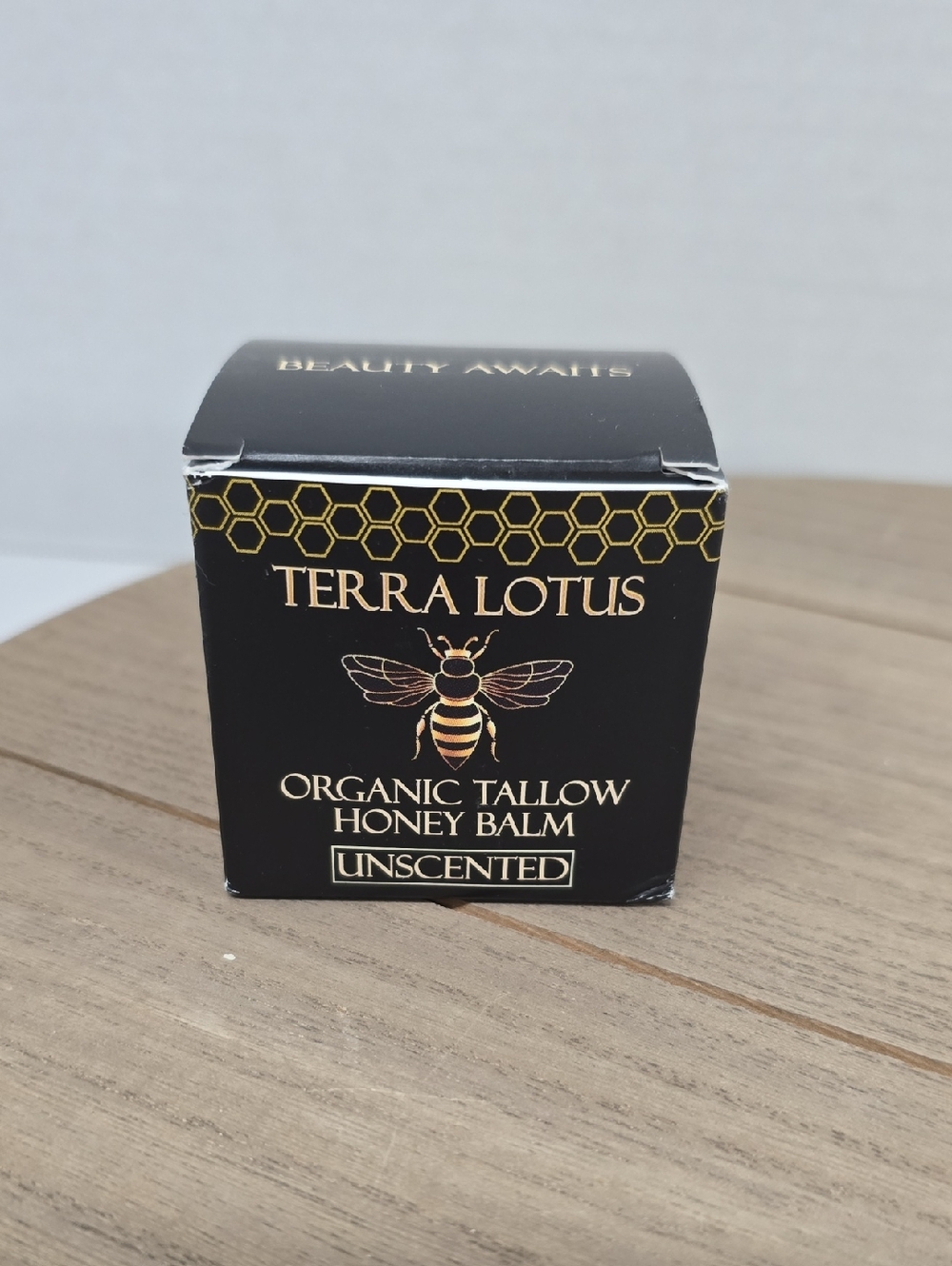 Terra Lotus Organic Grass-Fed Beef Tallow Balm with Raw Honey Moisturizing NWT